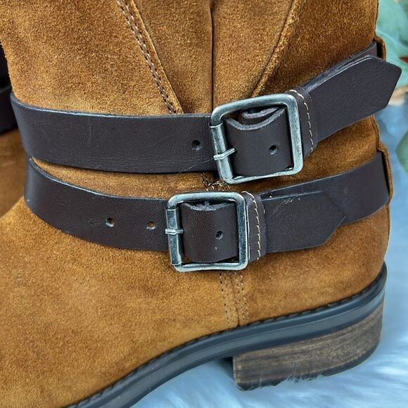 Steve Madden Dormaa Cognac Suede Boots size 9.5 - Picture 8 of 12